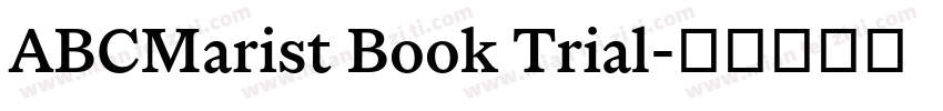 ABCMarist Book Trial字体转换